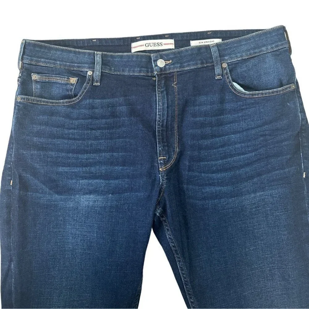 Guess Dark Blue Slim Straight Size 40/30